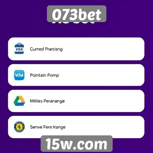 Métodos de pagamento no 073bet